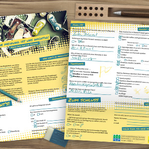 WIB-ME - Printdesign: Design eines Fragebogens für die Stadt-Jugendarbeit Bad Kreuznach [Konzept, Layout]