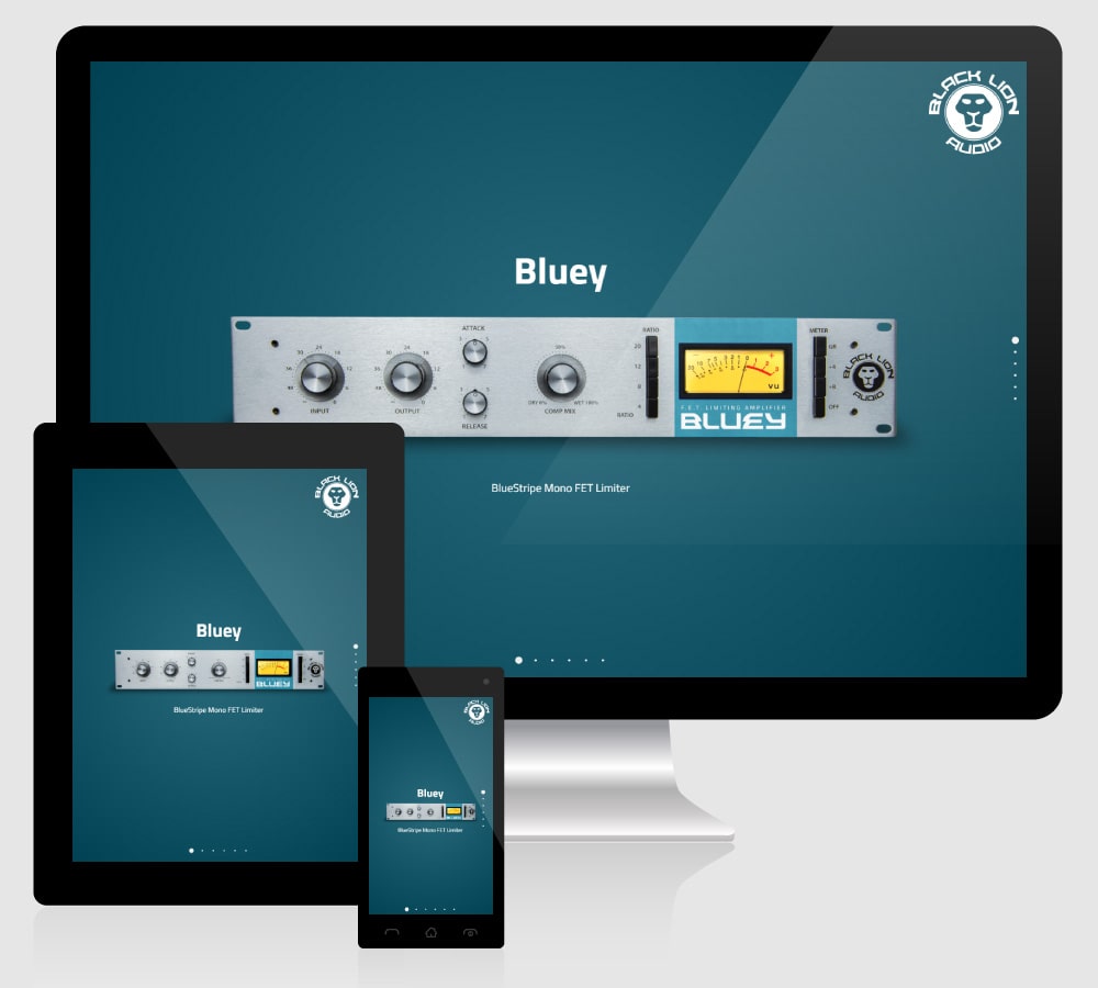Webdesign für Black Lion Audio