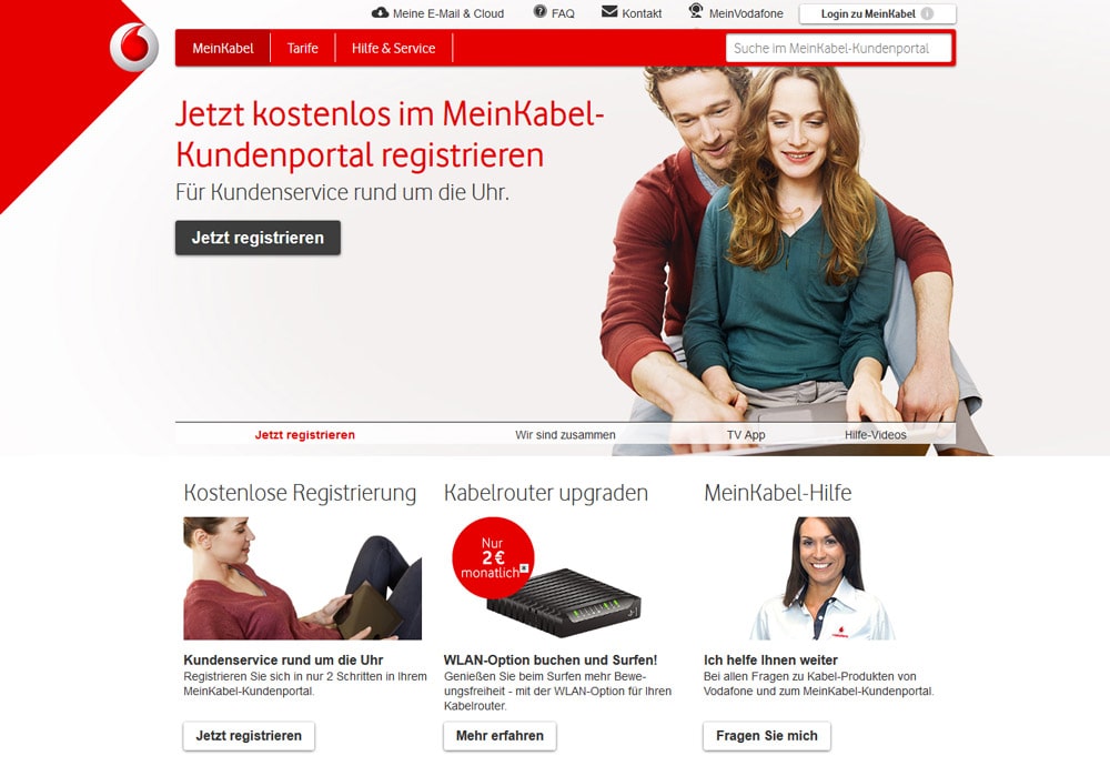 Webdesign für KD / Vodafone